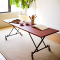 Inklapbare tafel van hout, kleur bruin
