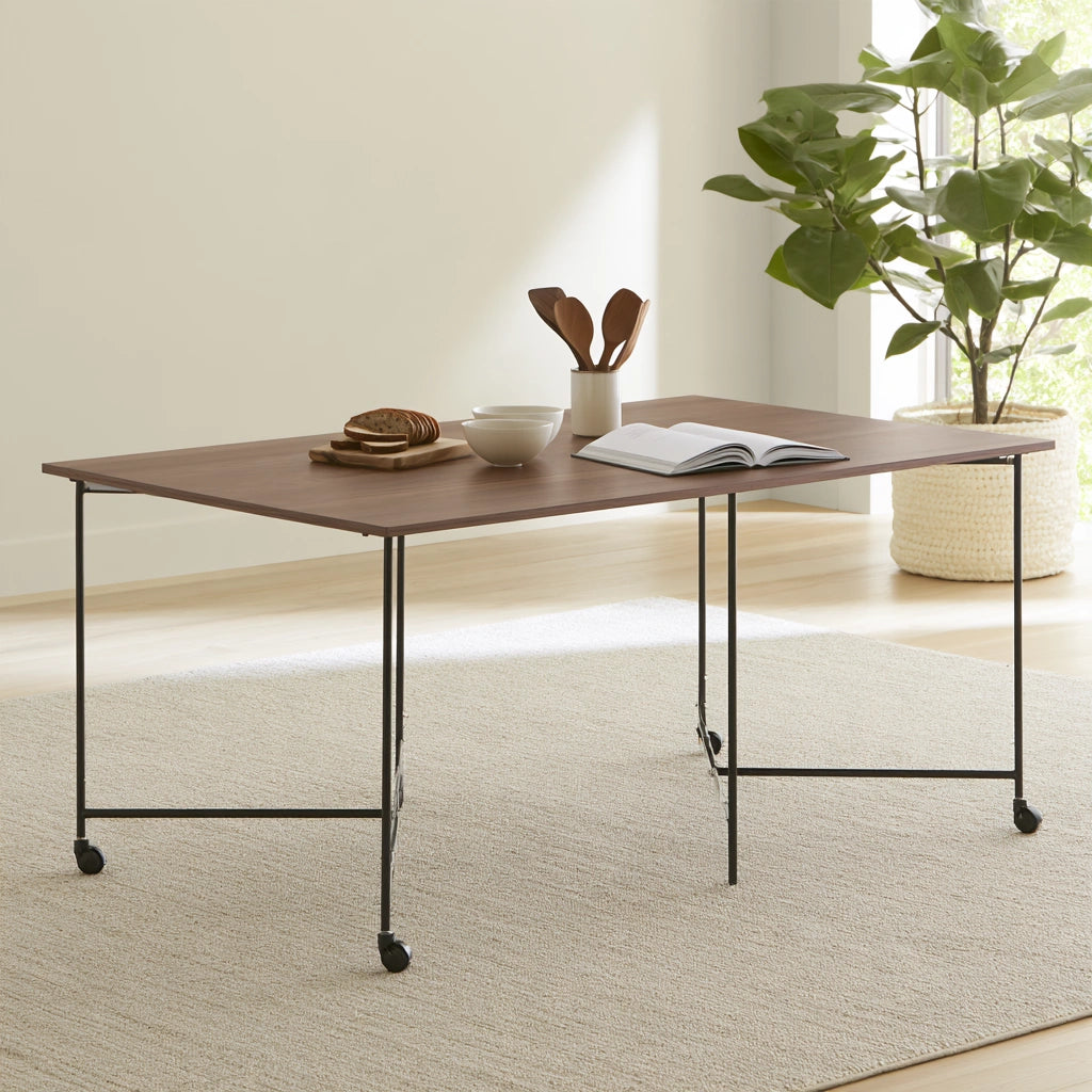 Inklapbare tafel van hout, kleur bruin