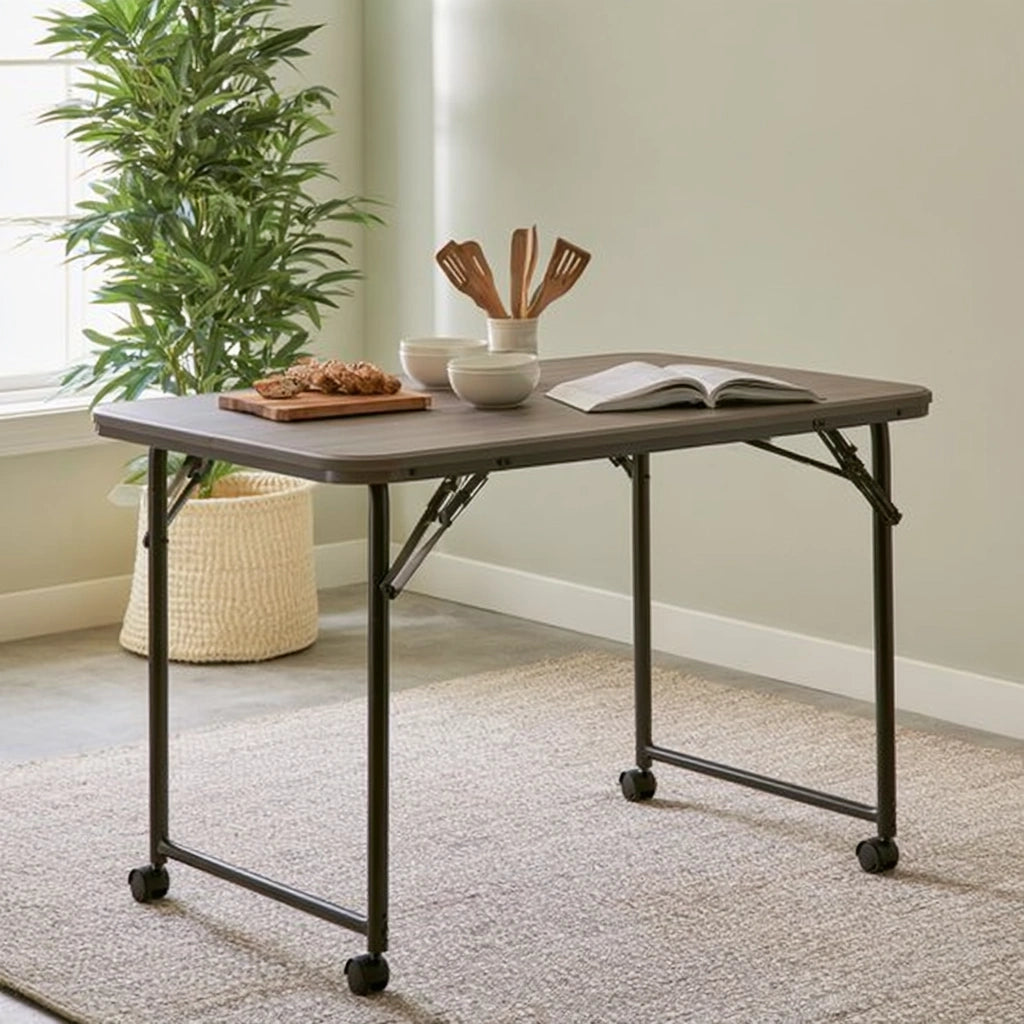 Inklapbare tafel van hout, kleur bruin