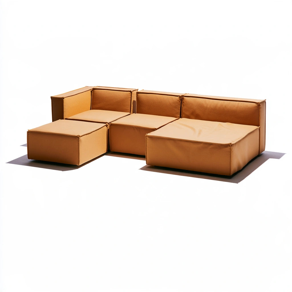 Modulaire hoekbank, kleur grijs