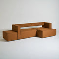 Modulaire hoekbank, kleur grijs