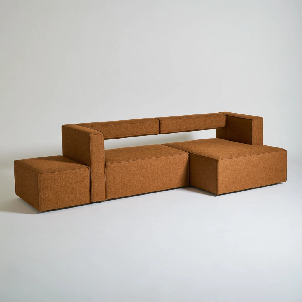 Modulaire hoekbank, kleur grijs